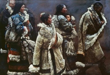 中国 Painting - Mountain Wind 1994 中国のチェン・イーフェイ